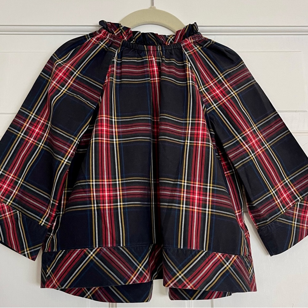 Darling Crewcuts plaid cotton blouse Size 4 EUC!